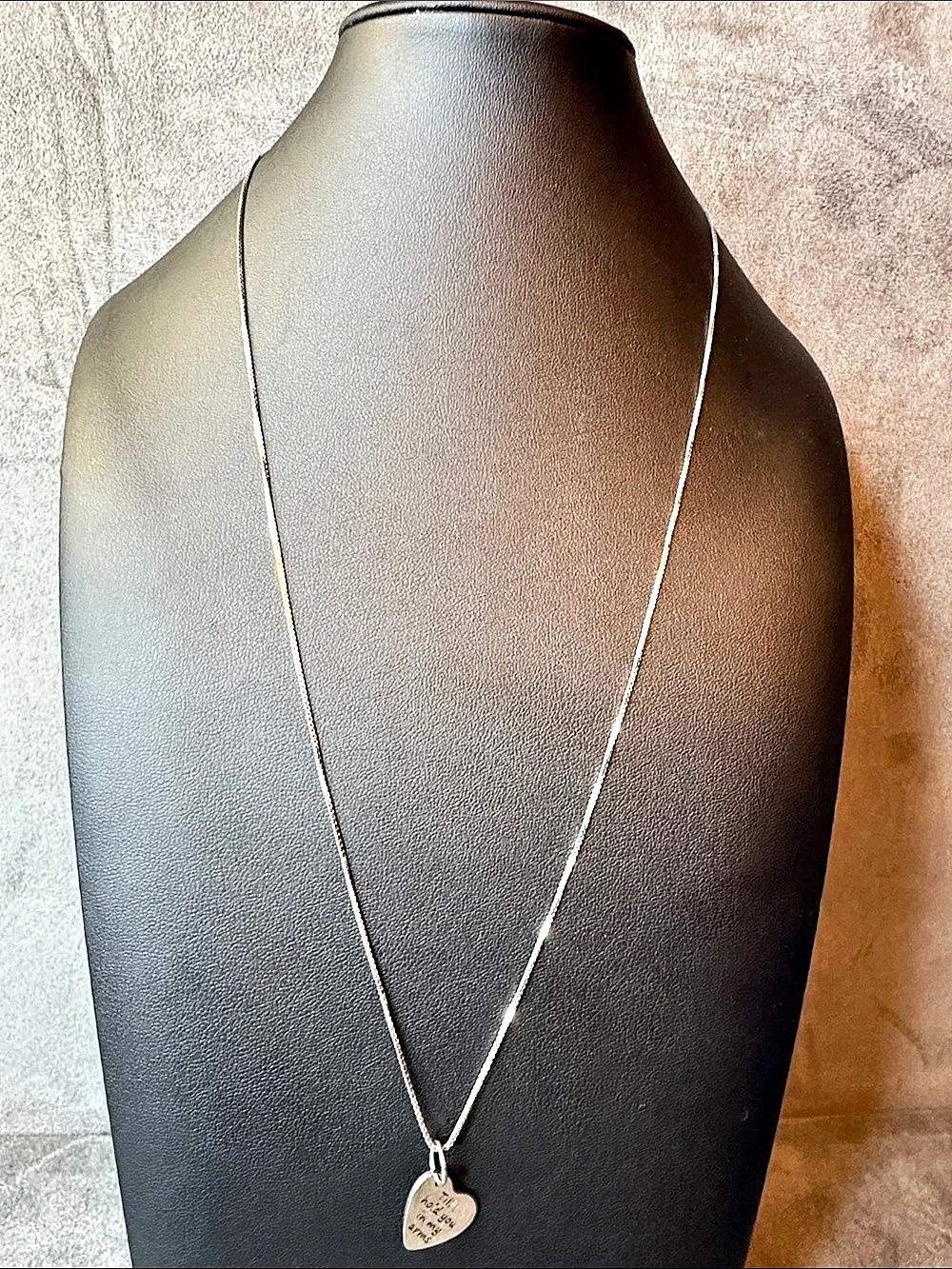 Silver Heart Pendant Necklace